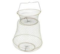 CLISPEED Metal Wire Fishing Net Basket Mesh Cage for Fish and Shellfish Protection Durable Design for Lake Fishing Accessory