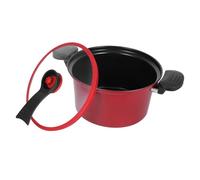 CLISPEED Micro Low Pressure Cooker Nonstick Household Saucepan for Induction and Gas Stove Portable Kitchenware Ergonomic Double Handles for Soup and Stew
