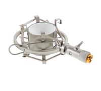 CLISPEED Microphone Shock Mount Adapter Metal Suspension Holder for Condenser Mic Anti-vibration Stand with Stable Positioning Lightweight Portable Design for Mobile Recording and Outdoor