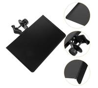 CLISPEED Microphone Stand Tray for Live Streaming with Sound Card Holder Compatible with Mic Stands Multifunctional Rack for Phones Cameras and Accessories