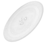 CLISPEED Microwave Tray Microwave Plate Replacement Microwave Glass Turntable Plate White Glass for Kitchen Use