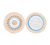 CLISPEED Milk Teeth Keepsake Box Tooth Holder for Easy Opening and Closing Natural Wood Material Memory Keeping