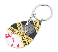 CLISPEED Mini Magnifying Glass Keychain with Corrosion Resistant Keyring Portable Mini Lens for Jewelry Inspection and Reading Print Crime Scene Gift