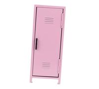 CLISPEED Mini Metal Makeup Storage Box with Lock and Keys Multi Vanity Organizer for Skincare Containers Cosmetics and Accessories Portable Desktop Locker for Bedroom Office and Home Use