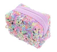 CLISPEED Mini Sequin Coin Purse Keychain for Cute Small Change Wallet with Material Sparkling Rainbow Color Accessory for Childrens Coins and Keys Versatile and Stylish Pouch for Everyday