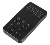 CLISPEED Mini Sound Card for Mobile Phones and Computers with Voice Changing and Sound Beautification Features Abs Material for Karaoke and Live Broadcast