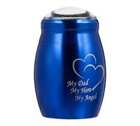 CLISPEED Mini Stainless Steel Cremation Urn for Human Ashes, Simple Funerary Bone Ash Container with Long Service and Secure Sealing, Suitable for Family Memorial and Keepsake