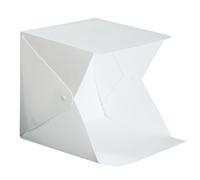 CLISPEED Mini Tent Small Light Box Lighting Cube Tent Portable USB Powered 5v 1a LED Photo Studio Lighting with White Foldable Design and Dual Colour Backdrops for Product Photography