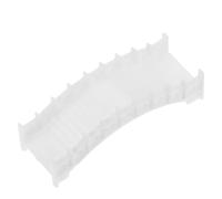 CLISPEED Miniature Arch Bridge Figurine DIY Assembly 1:100 Plastic White and Geography Lessons and Desktop Decoration and Hobbyists and Families for Micro Landscapes