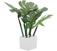 CLISPEED Miniature Dollhouse Potted Plant Decor, Artificial Bonsai Greenery Model White Pot for Doll Accessories, Tiny House Garden Landscaping Ornament