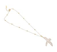 CLISPEED Minimalist Baroque Pearl Cross Necklace for Women Elegant Christian Faith Jewelry with Gold-edged Pendant for Baptism Christmas and Religious Celebrations