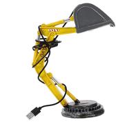 CLISPEED Minimalist Excavator Table Lamp for Bedroom Nursery Decor Creative Resin Construction Light for Spaces Practical Bedside Desk Lamp for Boys