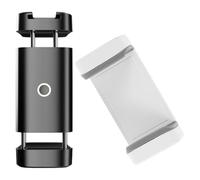 CLISPEED Mobile Phone Tripod Compatible with External Devices 2pcs Phone Clip Supports Horizontal and Vertical Shooting Clamp for Live Streaming and Photography