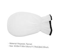CLISPEED Moisturizing Essential Oil Gel Gloves for Skin Care Heat Preservation Exfoliating Gloves with Elastic Opening Reusable Hand and Foot Treatment Mittens for Dry Rough Skin White