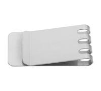 CLISPEED Money Clip Wallet Clip Minimalist Stainless Steel Secure Mechanism Resistant to Deformation Silver Metal Small Business Supplies Carry in Your Bag Hold Multiple Bills and Cards