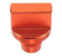 CLISPEED Motorcycle Cnc Aluminum Oil Filler Cap Replacement Plug Bolt Orange Universal Engine Oil Tank Lid for Petrol and Diesel Motorbike Models