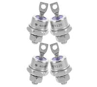 CLISPEED Mount Rectifier Diode 40hfr120 with Spiral Wound Metal Casing 40hf120 4pcs and Welded Copper Base, Industrial Sturdy Power Supply and Battery Charger Protection, Suppresses
