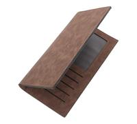 CLISPEED Multi Card Slot Wallet Retro Vintage Card Holder Long Faux Leather for Busy Professionals Casual Occasions Suit Pocket
