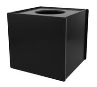CLISPEED Multi-function Lottery Box Donation Case Raffle Ball Collector Cubic 20x20cm Black Meeting Voting Ticket Storage for Party Fundraising