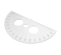 CLISPEED Multi Function Plastic Protractor Semi Circle Ruler for Geometry Math Lessons Drawing Projects Lightweight Portable Measuring Tool for Students