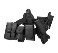 CLISPEED Multi-Function Professional Duty Belt 10pcs Set with Portable Utility Pouches, Tactical Outdoor Training and Patrol Belt for Men, Modular Game Handling Accessories