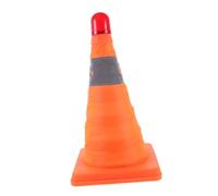 CLISPEED Multi Function Reflective Traffic Safety Cone with LED Lights Portable Collapsible Road Cone for Emergency Use Weather Resistant and High Visibility Warning Sign