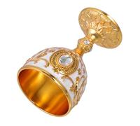 CLISPEED Multi-Function Zinc Alloy Wine Goblet Retro European Style Liquor Cup for Home Parties Family Gatherings Elegant Vintage Design