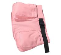 CLISPEED Multi Pocket Utility Waist Belt Apron Bag with Strap and Zipper Pockets Lightweight Durable Organizer for Servers Hairstylists Outdoor Activities Travel and Work Pink