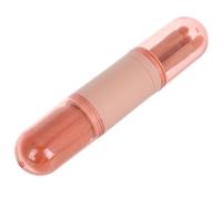 CLISPEED Multifunctional Makeup Brush Set Portable Travel Kit with Cover Includes Eyeshadow Powder Blusher and Highlighter Brushes for Professional Face Application Chic Pink Design