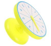CLISPEED Multifunctional Math Turning Wheel Tabletop Prop for Educational Games Probability Learning Party Prize Spin Wheel with Number Game Board and Interactive Pointer Arrow