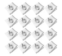 CLISPEED Music Note Cocktail Napkins 60pcs White Disposable for Event Parties and Dessert Table