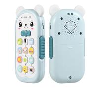 CLISPEED Musical Baby Phone Toy for Infants Toddlers Light Blue Educational Toy with Lights Features for Early Development and Playtime