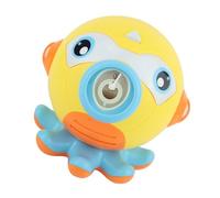 CLISPEED Musical Bubble Maker Cartoon Octopus Bubble Machine with Light and Strap for Outdoor Portable Abs Material Interactive Fun