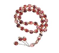 CLISPEED Muslim Prayer Beads with Natural Agate Beads Delicate Islamic Rosary for Meditation Comfortable Hand Chain for Men and Women Random Colors for Sincere Worship Random Color
