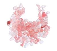 CLISPEED Natural Crystal Stone Pebbles Pack Small Crushed Healing Stones 100g for Fish Tank Decorations and Fairy Garden Landscaping Suitable for Aquariums and Yard Pathway Lighting
