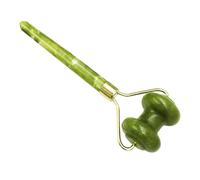 CLISPEED Natural Jade Stone Facial Roller Double-Headed Skin Care Massager Lightweight Portable Beauty Tool for Anti-Aging Face Massage and Travel Use