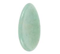 CLISPEED Natural Light Green Stone Thumb Massager and Scraping Plate for Pressure Relief, Creative Shaped Spa Stone and Joint Exhaustion, for Relaxing Massage Therapy