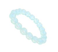 CLISPEED Natural Opal Elastic Rope Bracelet Adjustable Fashion Jewelry for Women Bohemian Style Beaded Boho Wrist Accessory Gift