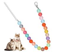 CLISPEED Necklace for Distinctive Resin with Collar Dog Adjustable Candy and Colours Stylish Design Small Dogs and Puppies, for Weddings and Parties