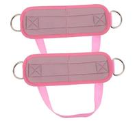 CLISPEED Neoprene Ankle Strap for Cable Machines Fitness Leg Workout Belt with Buckle Comfortable Protective Binding Band for Womens Strength Training and Home Gym Use Pink
