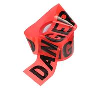 CLISPEED Non-adhesive Red Warning Tape Safety Barrier Tape Crime Scene Alert Caution Area Cordoning