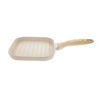 CLISPEED Non Stick Aluminum Frying Pan for Steaks and Eggs Smooth Handle Kitchen Skillet for Pancakes and Desserts Easy Clean Cooking Pan Compatible with Induction Cookers White Finish