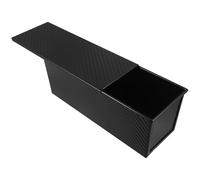 CLISPEED Non-Stick Carbon Steel Rectangular Bread Pan with Lid, Covered Loaf Mold for Oven Baking, Easy Cleaning Toast Baking Pan Suitable for Bakery and Homemade Sandwich Loaves