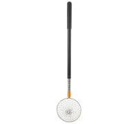 CLISPEED Nut Picking Tool Egg Picker Stick Potato Grabber Tool Stainless Steel Protective Wire Basket Extendable Telescopic Design Black for Poultry Farm Chicken Coop Use