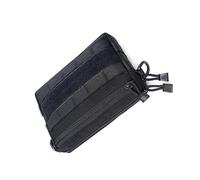 CLISPEED Nylon Outdoor Hiking Waist Bag Small Tactical Storage Pouch for Cell Phone Passport Keys Black