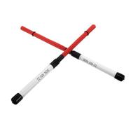 CLISPEED Nylon Wire Jazz Drum Brushes with Comfortable Handle Percussion Accessories for Acoustic Drumming Dynamic Snare Drum Brushes for Folk Rock Band Amateurs and Beginners Red