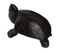 CLISPEED Obsidian Dragon Turtle Figurine Polished Animal Sculpture Desktop Home Ornament Garden Decor for Feng Shui and Living Display