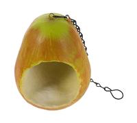 CLISPEED Outdoor Hanging Bird Feeder Pear Shaped Fruit Design Large Capacity Easy to Install for Trees Balcony Garden Decoration Attracts Parrots Parakeets and Wild Birds