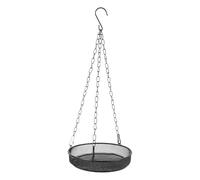 CLISPEED Outdoor Hanging Bird Feeder Steel Bird Food Container with Comfortable Hand Feeling and Canaries in Courtyard or Yard Food Holder