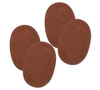 CLISPEED Oval Elbow Patches 2 Pairs Sew-On PU Leather Repair Applique for Men’S Jackets Sweaters and Trousers Coffee Colour with Pre-Drilled Holes for Easy Sewing